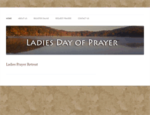 Tablet Screenshot of ladiesdayofprayer.com